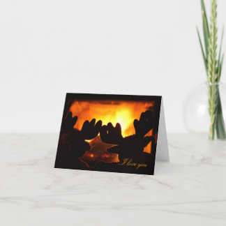 I love you card. Warm, cozy evening Card