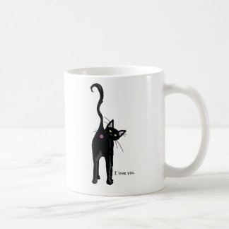 I Love You, cat. Coffee Mug