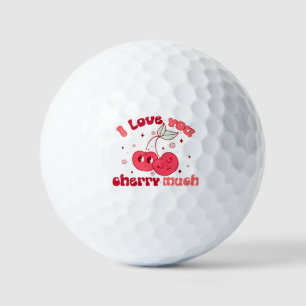 I Love You Cherry Much Golf Balls