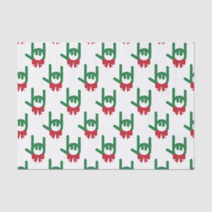 I Love You Christmas Wreath Tissue Paper