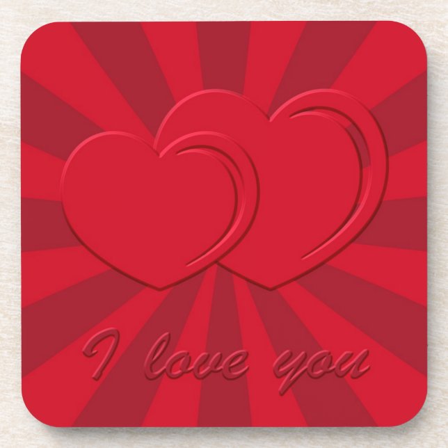 I love you coaster (Front)