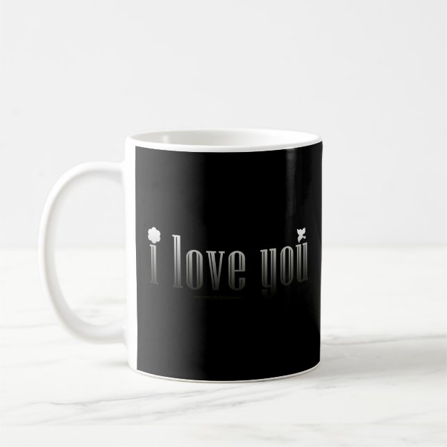 i love you coffee mug (Left)