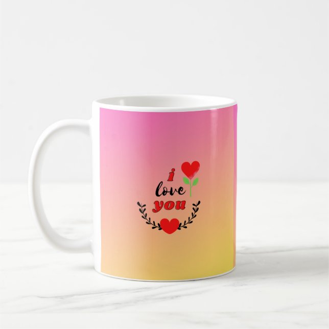 i love you coffee mug (Left)