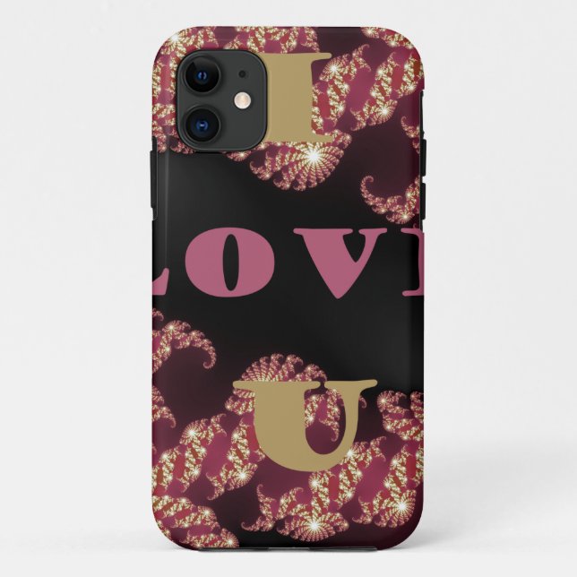 I Love You Cosmic Constellation Pattern Art Design Case-Mate iPhone Case (Back)