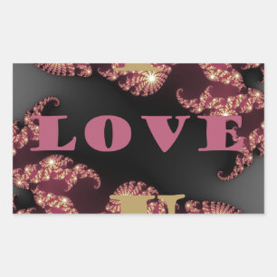 I Love You Cosmic Constellation Pattern Art Design Sticker