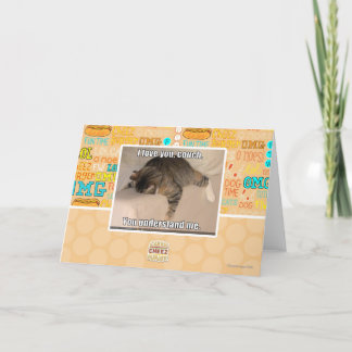 I love you, couch. card