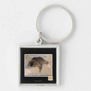 I love you, couch. keychain
