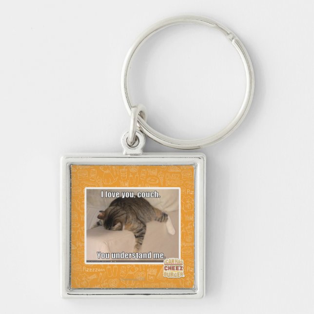 I love you, couch. keychain (Front)