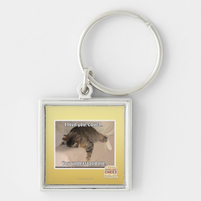 I love you, couch. keychain (Front)