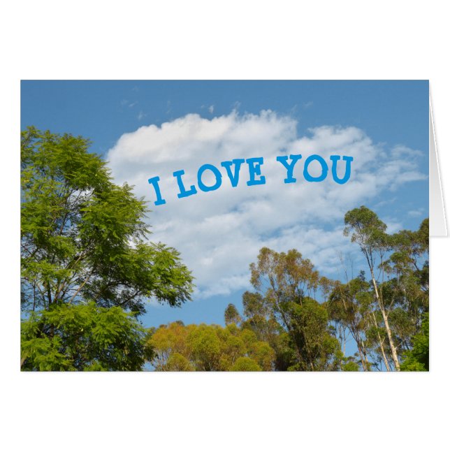 "I LOVE YOU" Customizable (Front Horizontal)