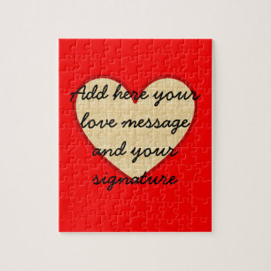 I Love You customizable message Jigsaw Puzzle