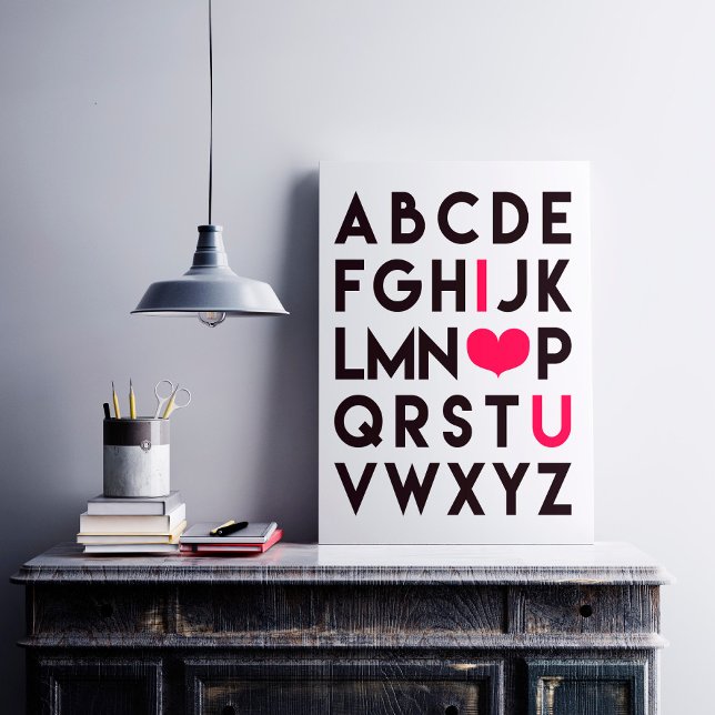 I LOVE YOU - Cute Alphabet Poster (Creator Uploaded)