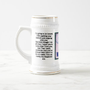 I love you dad beer stein