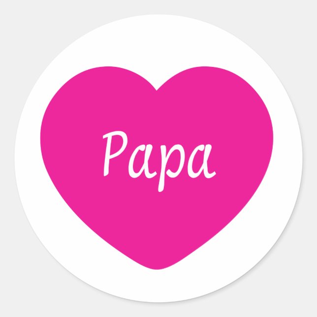 I Love You, Dad Classic Round Sticker (Front)