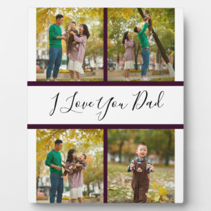 I love you dad Custom Photo collage Frame gift