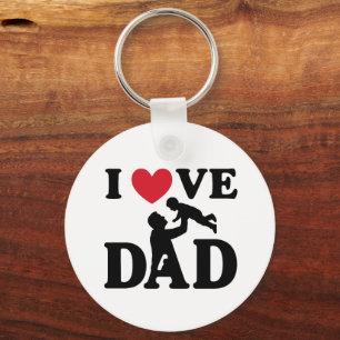 i love you dad keychain