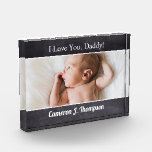 I love you Daddy Custom Photo father's day<br><div class="desc">Create an unforgettable gift for a special dad with the I Love You Daddy Custom Photo Father's Day block, a heartwarming and personalized keepsake available on Zazzle. This photo block is a unique way to celebrate fatherhood, ideal for a first Father's Day, Christmas, birthdays, or just as a spontaneous expression...</div>