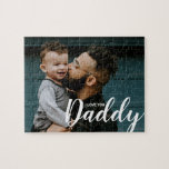I Love You Daddy Modern Type Custom Photo Jigsaw Puzzle<br><div class="desc">Celebrate the special bond between a father and child with our "I Love You Daddy" Modern Type Custom Photo Jigsaw Puzzle. This personalized puzzle is a thoughtful and unique gift that can be cherished by dad for years to come. The puzzle features beautiful and modern typography, showcasing the heartfelt message...</div>