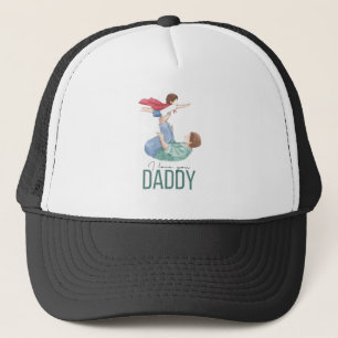 I Love You Daddy Superhero Father and Child Trucke Trucker Hat
