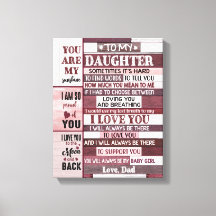 I Love You- Daughter's Gift