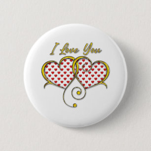 I love You Design 2 Inch Round Button
