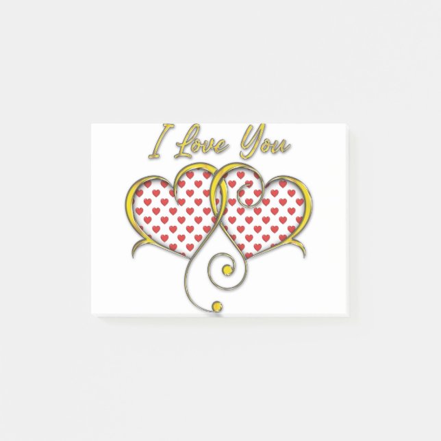 I love You Design Post-it Notes (Front)