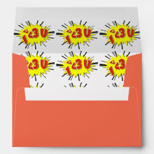 I love you envelopes