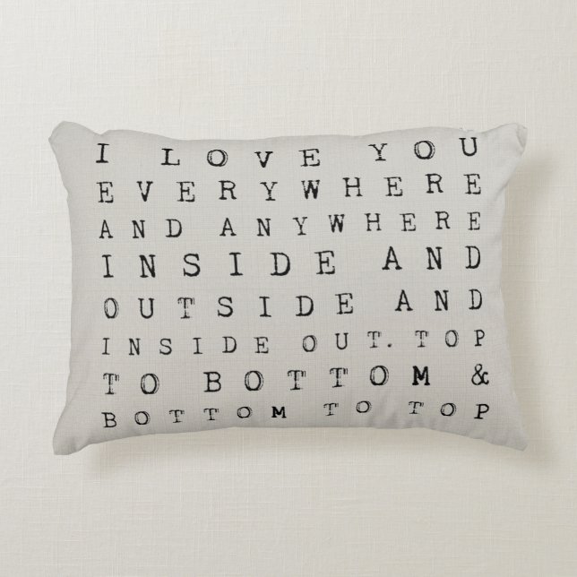 I Love You Everywhere | Accent Pillow (Front)
