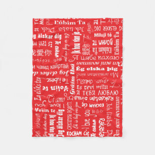 I Love You Fleece Blanket