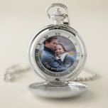 I Love You For All Time! Custom Message & Photo Pocket Watch<br><div class="desc">I love you for all time! Customizable Timeless Message and Photo Of Love. This modern clock design allows you to customize the message and the picture to make a truly unique and special gift for someone you love and/or want to show your appreciation. Great design from TLS Designs.</div>