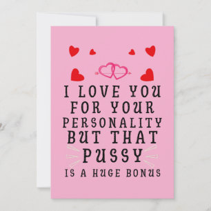 I Love You For Your Personality Card