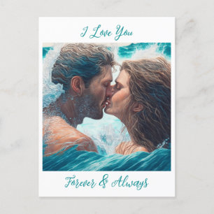 I Love You Forever and Always Romantic Postcard