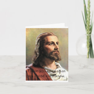 I love you...from Jesus note card