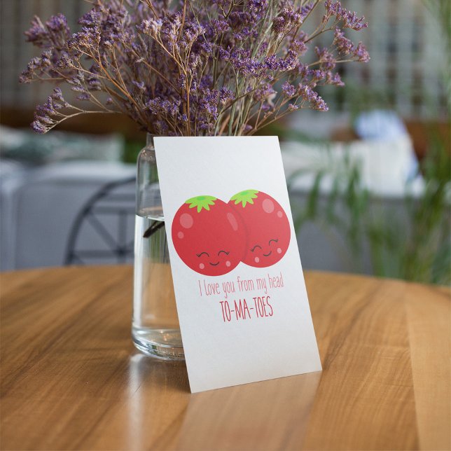 I Love You From My Head Tomatoes Invitation (Creator Uploaded)
