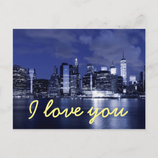 i love you from new york postcard