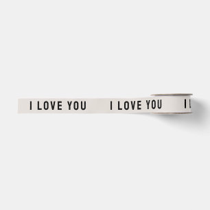 I Love You Gift Favour Craft Grosgrain Ribbon