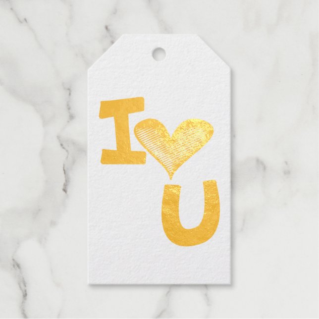 I love you  gift tags (Front)