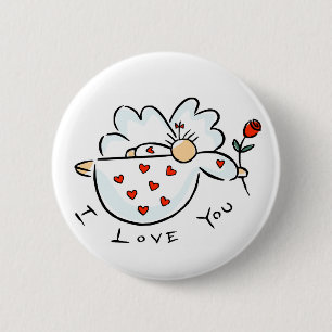 I Love You Giftware 2 Inch Round Button