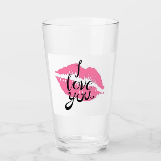 I love you  glass (Front)