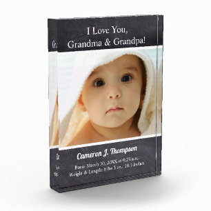 I Love you, Grandma and Grandpa Baby Photo