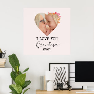 I Love You Grandma   Personalized Poster