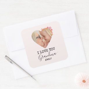 I Love You Grandma   Personalized Sticker
