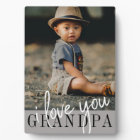 I Love You Grandpa Custom Photo