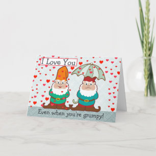 I Love You Grumpy Gnome Card