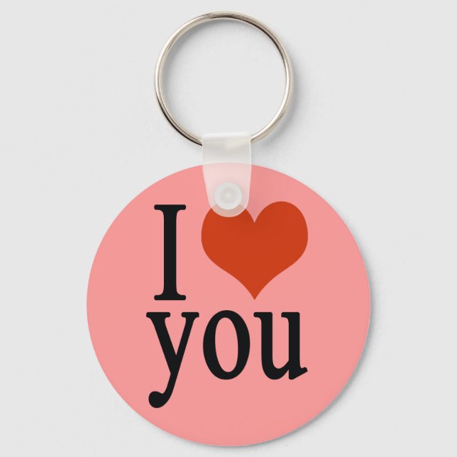 I love you - heart keychain (Front)