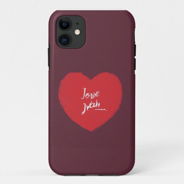 I Love You Heart Mobile Case (Back)