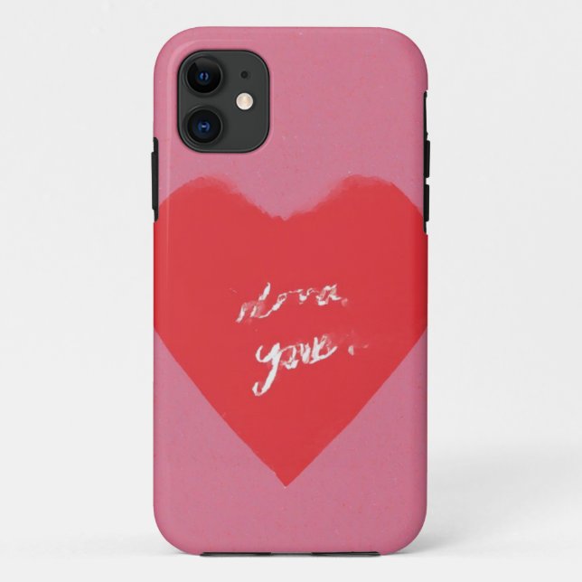 I Love You Heart Mobile Case (Back)