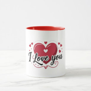 I Love You Heart Mug