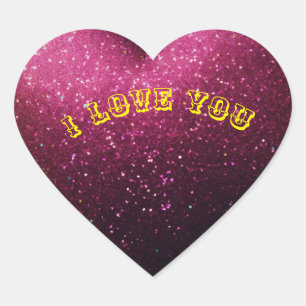 I love you heart sticker