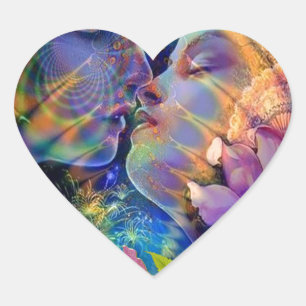 I love you heart sticker